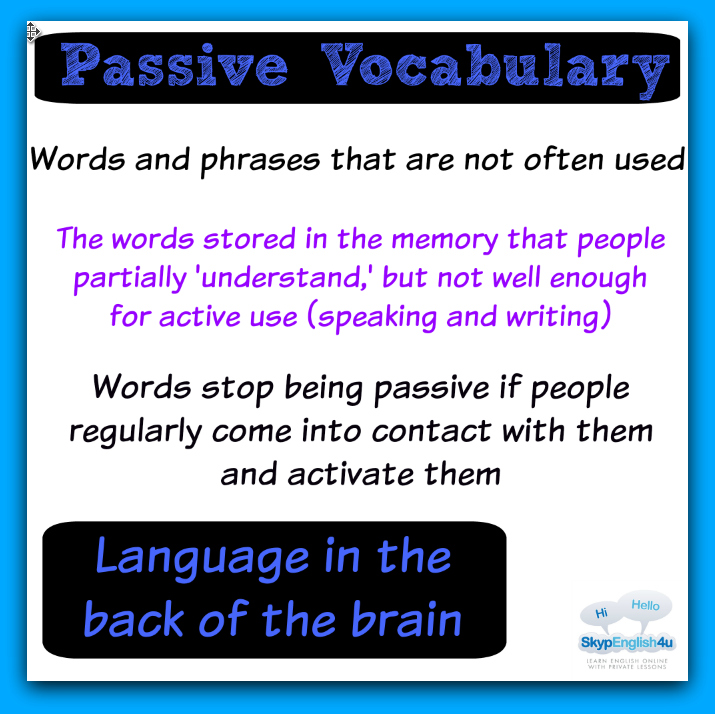 passive vocabulary